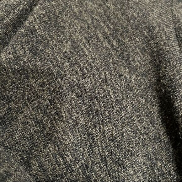 Anthropologie Dark Gray V-Neck Front Twist Long Sleeve Crop Sweater Size S - Picture 3 of 5